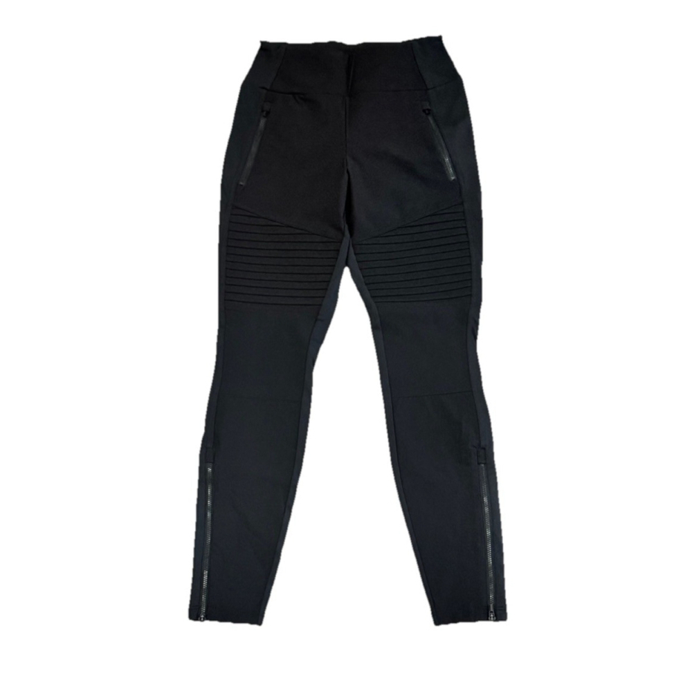 ATHLETA HEADLANDS HYBRID MOTO TIGHT 27” BLACK COLOR SIZE 4
